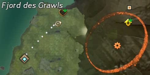 Voler de la nourriture aux Grawls pour Kani - localisation évènement dynamique